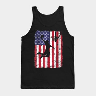 USA American Flag Basketball Tank Top